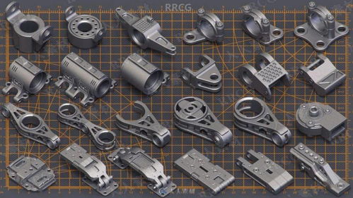 科幻硬表面机械零件雕刻细节 400组3D模型合集解析与应用指南